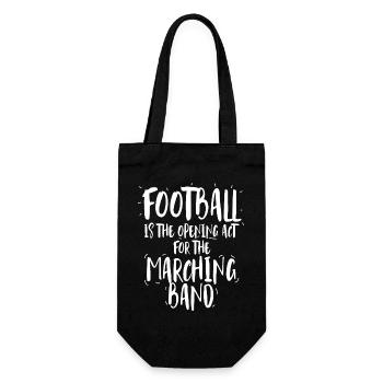 Football Opening Act for the Marching Band - Gift Bag for Bottles - black - Front