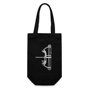 Archery Compound Bow - Gift Bag for Bottles - black - Front