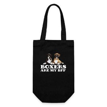 Boxer Dog Boxers Are My BFF - Gift Bag for Bottles - black - Front