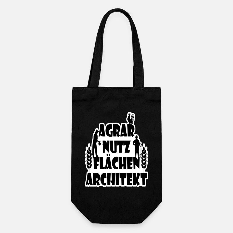 Agricultural land use architect synonymous with peasant - Gift Bag for Bottles - black