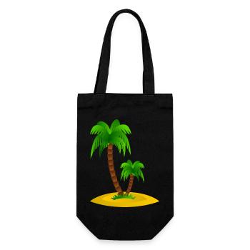 Palm Island - Gift Bag for Bottles - black - Front
