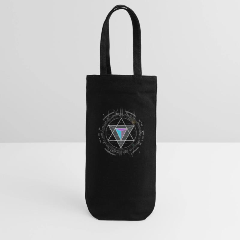 nerd CPU pyramide illuminati game wow hacker code Geschenkbeutel für Flaschen