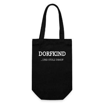 Dorfkind und Stolz drauf Shirt für Dorfkinder - Geschenkbeutel für Flaschen - Schwarz - Vorne