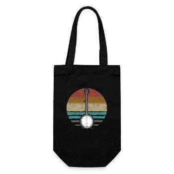 Banjo Sunset - Gift Bag for Bottles - black - Front