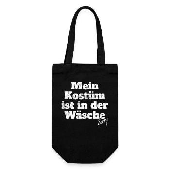 Le costume est dans la blanchisserie Déguisement de carnaval de Cologne - Sac à bouteille - noir - Devant
