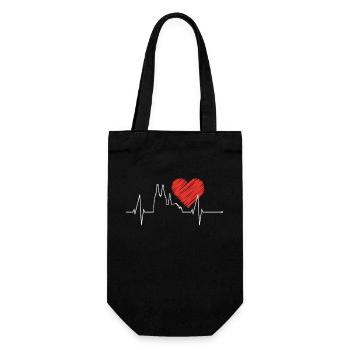 Cologne Cologne Cathedral Heartbeat Pulse Carnival Hätz - Gift Bag for Bottles - black - Front
