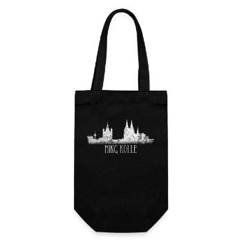 My Cologne Skyline Ming Kölle Cologne Cathedral on the Rhine - Gift Bag for Bottles - black - Front