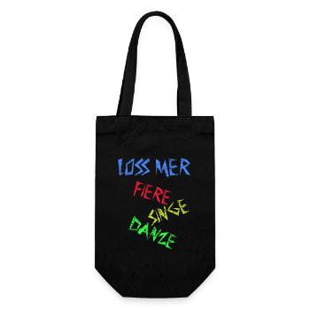 Loss mer fiere singe danze - Célébrer Danser - Sac à bouteille - noir - Devant