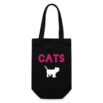 Idée cadeau pour l’amoureux des chats - Sac à bouteille - noir - Devant