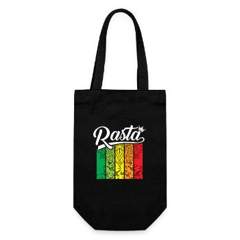 Bannière arc-en-ciel pastel - Sac à bouteille - noir - Devant