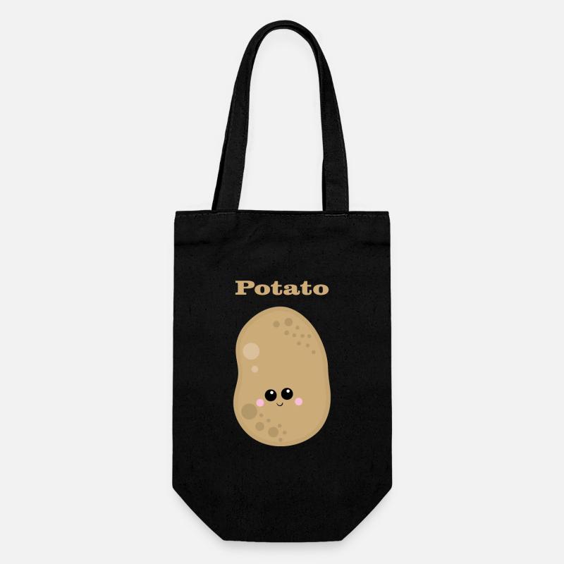 Potato - Gift Bag for Bottles - black