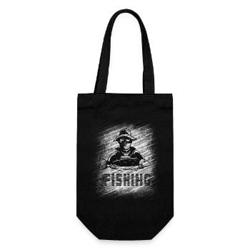 Fishing - Gift Bag for Bottles - black - Front