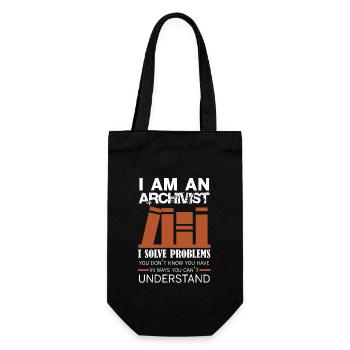 Architecte Je résous des problèmes Chemise - Sac à bouteille - noir - Devant