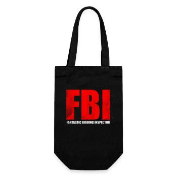 Conception de l’inspecteur d’observation des oiseaux du FBI - Sac à bouteille - noir - Devant