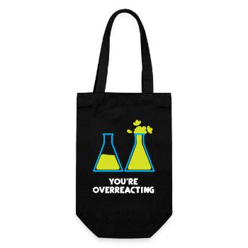 Science Chemistry - Gift Bag for Bottles - black - Front