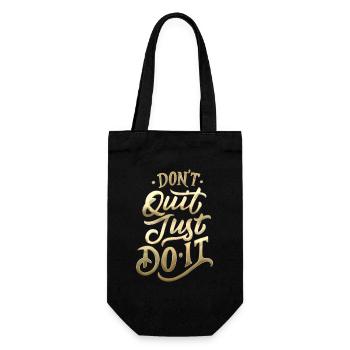 Ne quittez pas Gradient Script - Sac à bouteille - noir - Devant