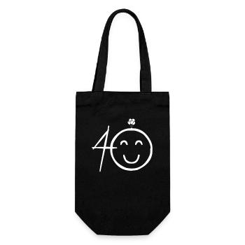 40e anniversaire - Sac à bouteille - noir - Devant