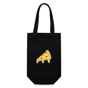 Motif Pop Art de la part de pizza - Sac à bouteille - noir - Devant