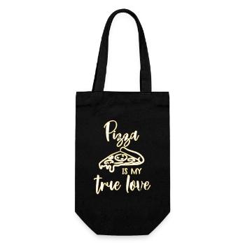 pizza - Sac à bouteille - noir - Devant