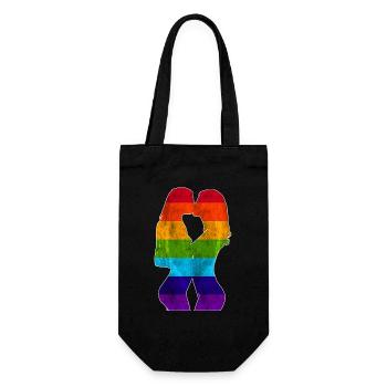 Pride Girls - Design - Gift Bag for Bottles - black - Front
