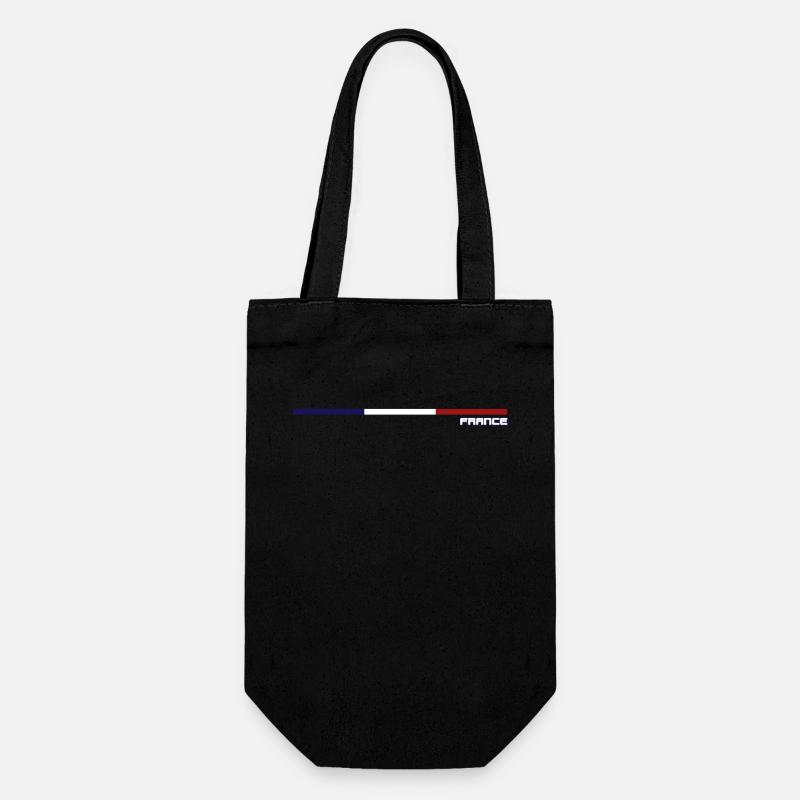Drapeau Français - Sac à bouteille - noir