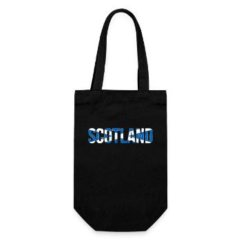 Scotland Lettering Flag - Gift Bag for Bottles - black - Front