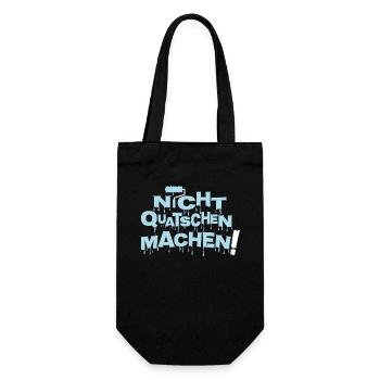 Maler Shirt Nicht quatschen machen ! - Geschenkbeutel für Flaschen - Schwarz - Vorne