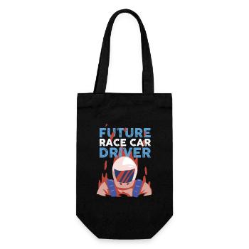 Rennwagen - Future Race Car Driver - Geschenkbeutel für Flaschen - Schwarz - Vorne