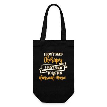 Classical music - Gift Bag for Bottles - black - Front