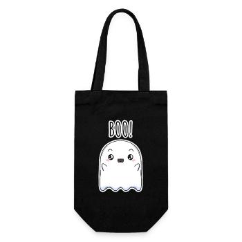 Halloween Ghost - Gift Bag for Bottles - black - Front