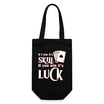 poker - Gift Bag for Bottles - black - Front