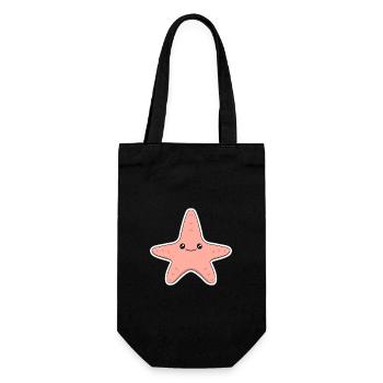 étoile de mer - Sac à bouteille - noir - Devant