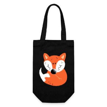 Kleiner Fuchs - Geschenkbeutel für Flaschen - Schwarz - Vorne