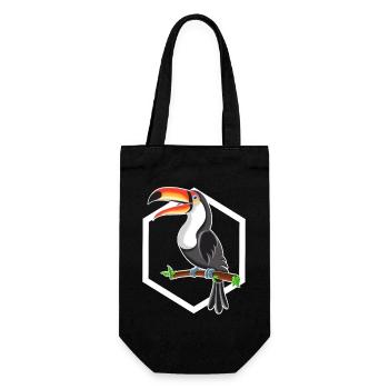 toucan - Gift Bag for Bottles - black - Front