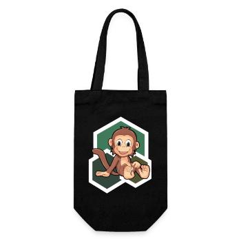 Singe mignon - Sac à bouteille - noir - Devant