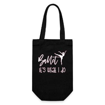 Ballerina - Geschenkbeutel für Flaschen - Schwarz - Vorne