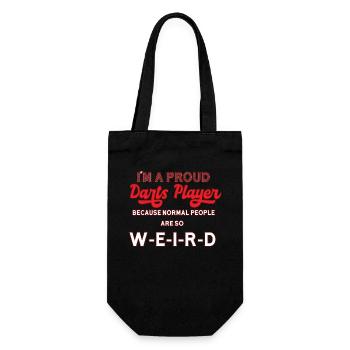 Darts darts - Gift Bag for Bottles - black - Front