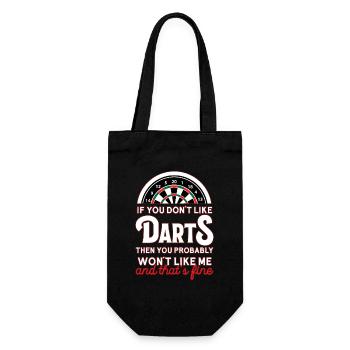 Darts Humor Saying Shirt - Gift Bag for Bottles - black - Front