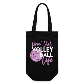 Volleyball - Geschenkbeutel für Flaschen - Schwarz - Vorne