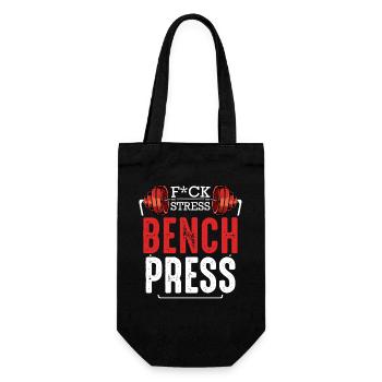 Bench Press Rage Motivator - Gift Bag for Bottles - black - Front