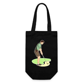 Golf | Golfing | Golfer | golf - Gift Bag for Bottles - black - Front
