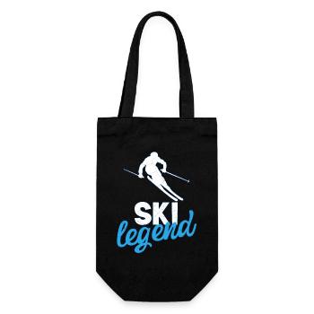 Ski Sport - Geschenkbeutel für Flaschen - Schwarz - Vorne