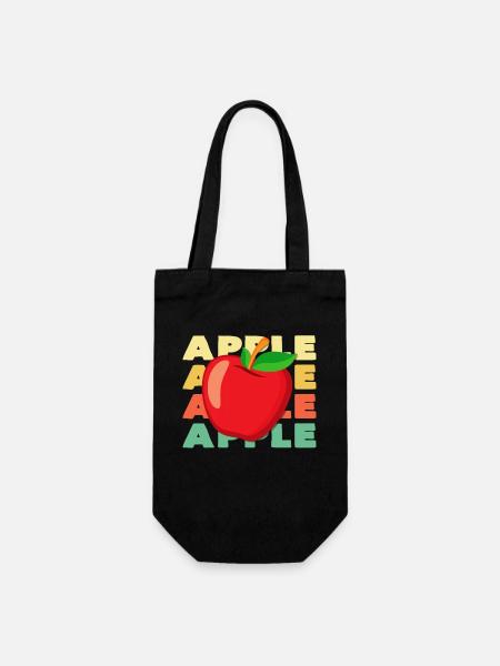 Illustration Pop Art en pommes - Sac à bouteille - noir