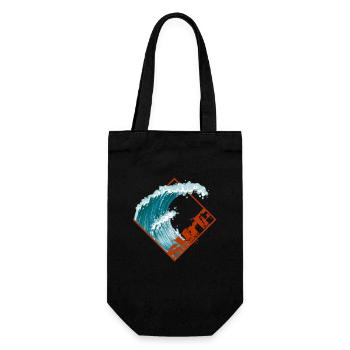 Surfeurs surfeurs surfeurs - Sac à bouteille - noir - Devant