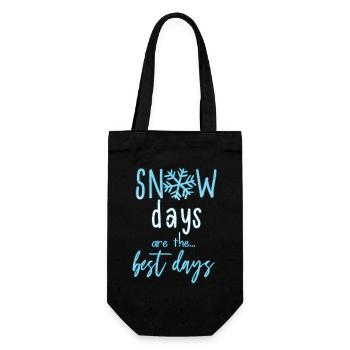 winter - Gift Bag for Bottles - black - Front