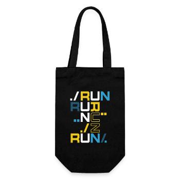 Run Run Run shirt - Gift Bag for Bottles - black - Front