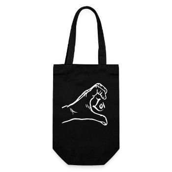 Love Hands Partners T-shirts - Couple Chemise - Sac à bouteille - noir - Devant