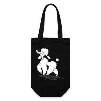 poodle - Gift Bag for Bottles - black - Front