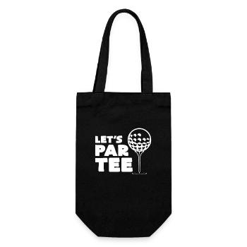 Golf Party Graphic - Gift Bag for Bottles - black - Front