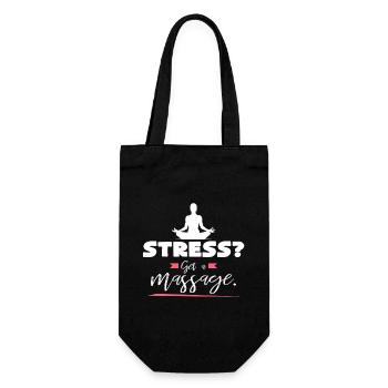 Stress Massage Time Out - Gift Bag for Bottles - black - Front